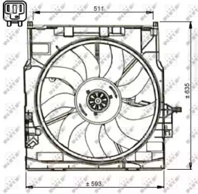 WILMINK GROUP wg1720660 -  Вентилятор, охлаждение двигателя